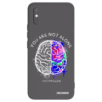Picasee silikónový čierny obal pre Xiaomi Redmi 9AT - Brain - White