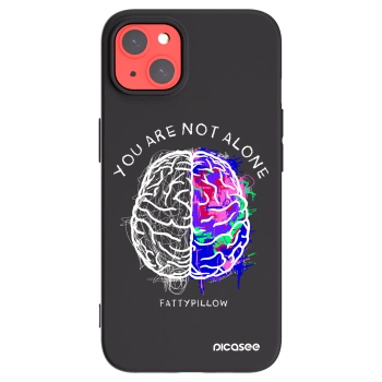 Picasee silikónový čierny obal pre Apple iPhone 13 - Brain - White