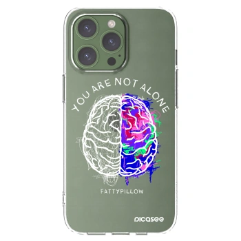 Picasee silikónový prehľadný obal pre Apple iPhone 13 Pro - Brain - White