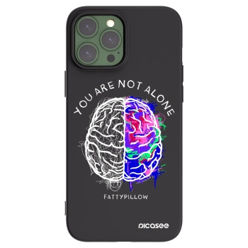 Picasee silikónový čierny obal pre Apple iPhone 13 Pro Max - Brain - White