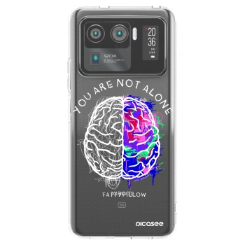 Picasee silikónový prehľadný obal pre Xiaomi Mi 11 Ultra - Brain - White