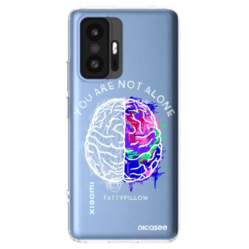 Picasee silikónový prehľadný obal pre Xiaomi 11T - Brain - White
