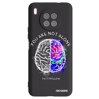 Picasee silikónový čierny obal pre Huawei Nova 8i - Brain - White