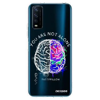 Picasee silikónový prehľadný obal pre Vivo Y11s - Brain - White