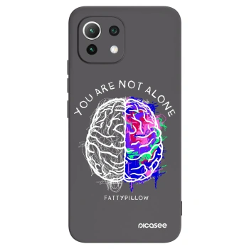 Picasee silikónový čierny obal pre Xiaomi 11 Lite 5G NE - Brain - White