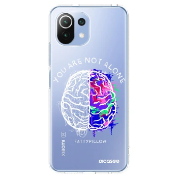 Picasee silikónový prehľadný obal pre Xiaomi 11 Lite 5G NE - Brain - White