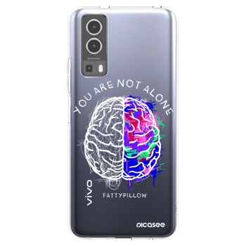 Picasee silikónový prehľadný obal pre Vivo Y72 5G - Brain - White