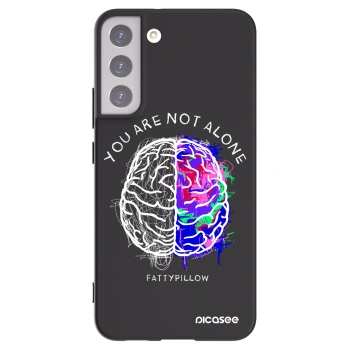 Picasee silikónový čierny obal pre Samsung Galaxy S22+ 5G - Brain - White
