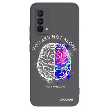 Picasee silikónový čierny obal pre Realme GT Master Edition 5G - Brain - White