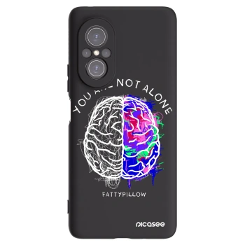 Picasee silikónový čierny obal pre Huawei Nova 9 SE - Brain - White