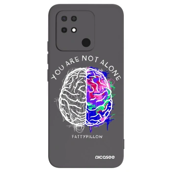 Picasee silikónový čierny obal pre Xiaomi Redmi 10C - Brain - White