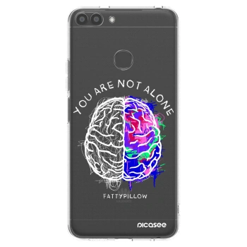 Picasee silikónový prehľadný obal pre Huawei P Smart - Brain - White