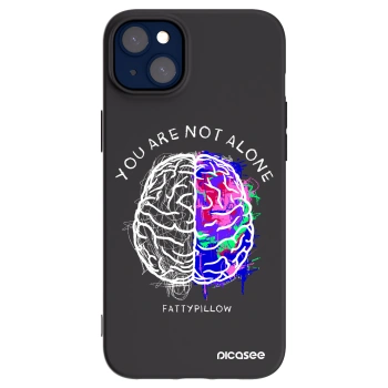 Picasee silikónový čierny obal pre Apple iPhone 14 Plus - Brain - White