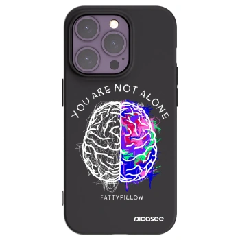 Picasee silikónový čierny obal pre Apple iPhone 14 Pro - Brain - White