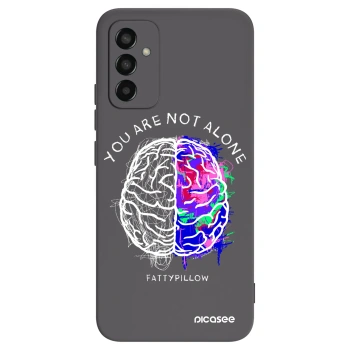 Picasee silikónový čierny obal pre Samsung Galaxy M13 M135F - Brain - White