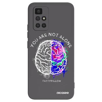 Picasee silikónový čierny obal pre Xiaomi Redmi 10 (2022) - Brain - White