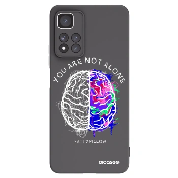 Picasee silikónový čierny obal pre Xiaomi Redmi Note 11 Pro+ 5G - Brain - White