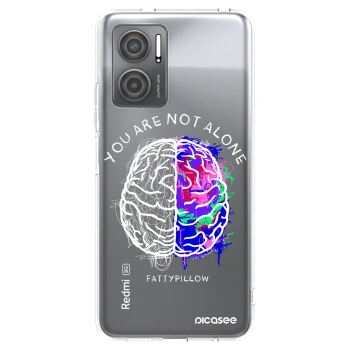 Picasee silikónový prehľadný obal pre Xiaomi Redmi 10 5G - Brain - White