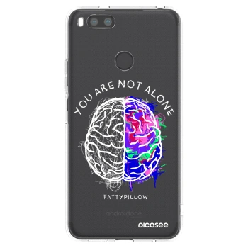 Picasee silikónový prehľadný obal pre Xiaomi Redmi A1 - Brain - White