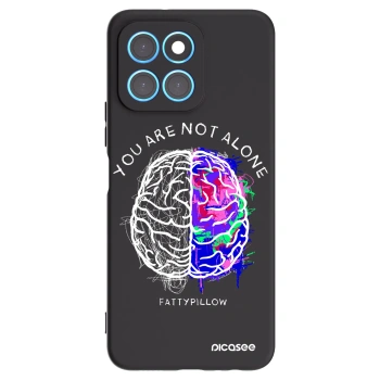 Picasee silikónový čierny obal pre Honor X6 - Brain - White