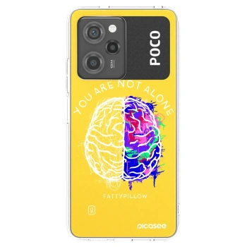 Picasee silikónový prehľadný obal pre Xiaomi Poco X5 Pro - Brain - White