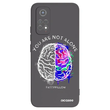 Picasee silikónový čierny obal pre Xiaomi Redmi Note 11S 5G - Brain - White