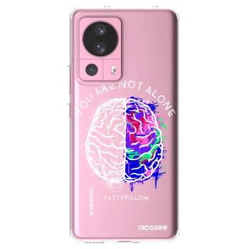 Picasee silikónový prehľadný obal pre Xiaomi 13 Lite - Brain - White