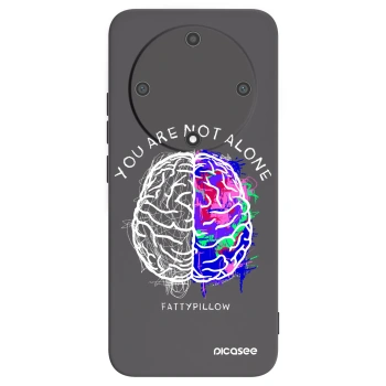 Picasee silikónový čierny obal pre Honor Magic5 Lite 5G - Brain - White