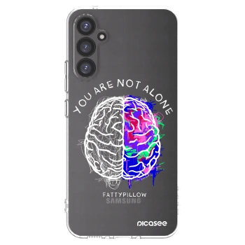 Picasee silikónový prehľadný obal pre Samsung Galaxy A34 5G A346B - Brain - White
