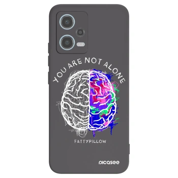 Picasee silikónový čierny obal pre Xiaomi Redmi Note 12 5G - Brain - White