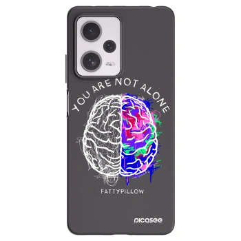 Picasee silikónový čierny obal pre Xiaomi Redmi Note 12 Pro+ 5G - Brain - White