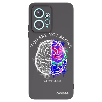 Picasee silikónový čierny obal pre Xiaomi Redmi Note 12 4G - Brain - White