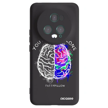 Picasee silikónový čierny obal pre Honor Magic5 Pro - Brain - White