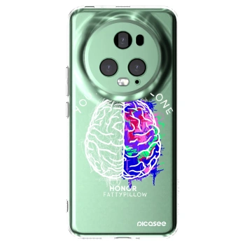Picasee silikónový prehľadný obal pre Honor Magic5 Pro - Brain - White