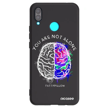 Picasee silikónový čierny obal pre Huawei Nova 3 - Brain - White