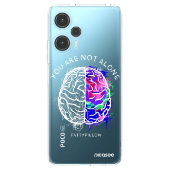 Picasee silikónový prehľadný obal pre Xiaomi Poco F5 - Brain - White