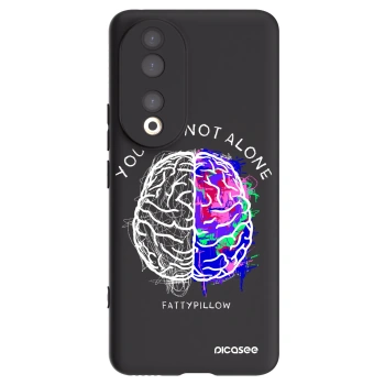 Picasee silikónový čierny obal pre Honor 90 5G - Brain - White
