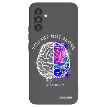Picasee silikónový čierny obal pre Samsung Galaxy A04s A047F - Brain - White