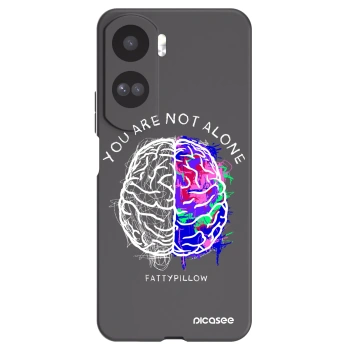 Picasee silikónový čierny obal pre Honor 90 Lite 5G - Brain - White