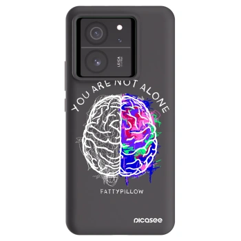 Picasee silikónový čierny obal pre Xiaomi 13T - Brain - White