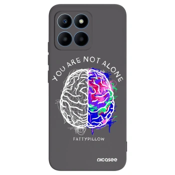 Picasee silikónový čierny obal pre Honor 70 Lite - Brain - White