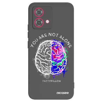 Obal pre Motorola Moto G84 5G - Brain - White