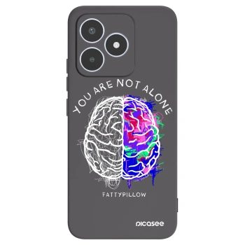 Picasee silikónový čierny obal pre Realme C53 - Brain - White