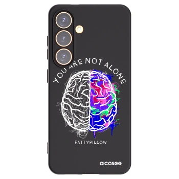 Picasee silikónový čierny obal pre Samsung Galaxy S24 S921B 5G - Brain - White