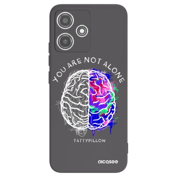Picasee silikónový čierny obal pre Xiaomi Redmi 12 5G - Brain - White