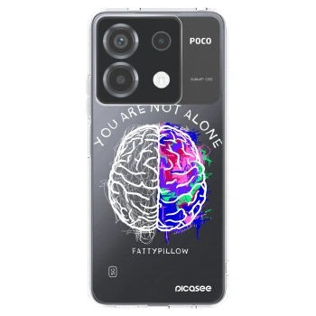 Picasee silikónový prehľadný obal pre Xiaomi Poco X6 - Brain - White