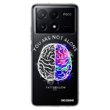 Picasee silikónový prehľadný obal pre Xiaomi Poco X6 Pro - Brain - White