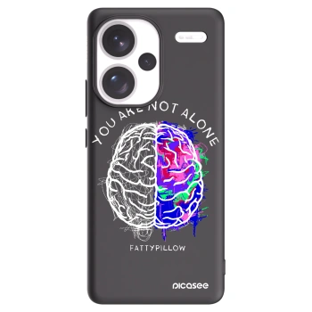 Picasee silikónový čierny obal pre Xiaomi Redmi Note 13 Pro+ 5G - Brain - White