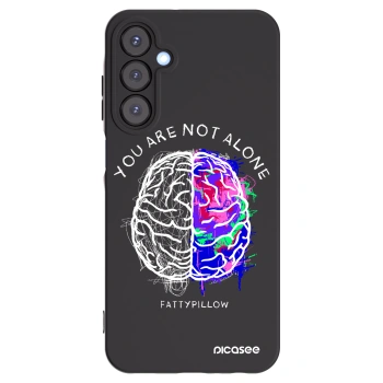 Picasee silikónový čierny obal pre Samsung Galaxy A25 A256B 5G - Brain - White