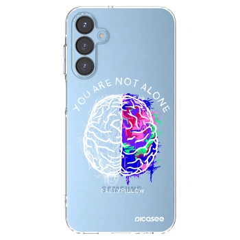 Picasee silikónový prehľadný obal pre Samsung Galaxy A15 A156B 5G - Brain - White